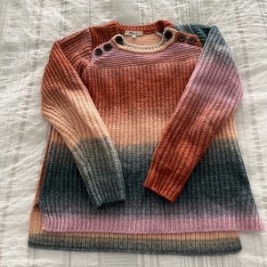 Madewell space-dyed button shoulder sweater